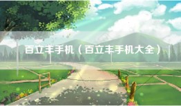 百立丰手机（百立丰手机大全）