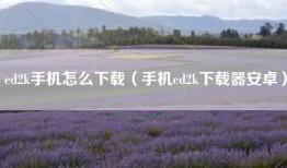 ed2k手机怎么下载（手机ed2k下载器安卓）