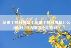 苹果手机白屏幕（苹果手机白屏幕什么原因打电话微信还能听到）