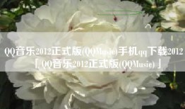 QQ音乐2012正式版(QQMusic)手机qq下载2012「QQ音乐2012正式版(QQMusic)」