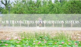 ACM TRANSACTIONS ON INFORMATION SYSTEMS Home