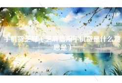 手机贷芝麻（芝麻信用手机贷是什么意思是）