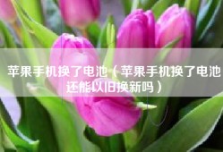 苹果手机换了电池（苹果手机换了电池还能以旧换新吗）
