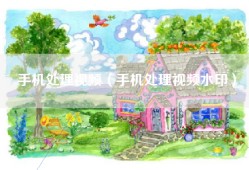 手机处理视频（手机处理视频水印）