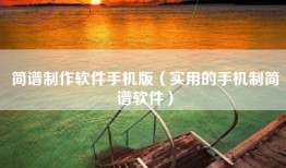 简谱制作软件手机版（实用的手机制简谱软件）