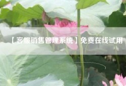 【客服销售管理系统】免费在线试用