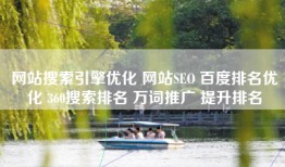 网站搜索引擎优化 网站SEO 百度排名优化 360搜索排名 万词推广 提升排名