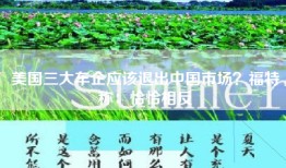 美国三大车企应该退出中国市场？福特称：恰恰相反