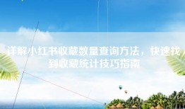 详解小红书收藏数量查询方法，快速找到收藏统计技巧指南
