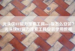 光头侠BT磁力搜索工具uwp版怎么安装？光头侠BT磁力搜索工具安装使用教程