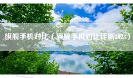 旗舰手机对比（旗舰手机对比评测2023）