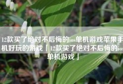 12款买了绝对不后悔的ios单机游戏苹果手机好玩的游戏「12款买了绝对不后悔的ios单机游戏」