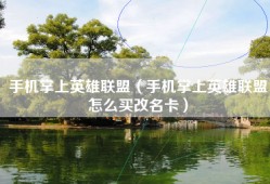 手机掌上英雄联盟（手机掌上英雄联盟怎么买改名卡）