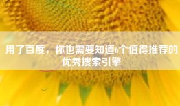 用了百度，你也需要知道6个值得推荐的优秀搜索引擎