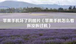 苹果手机坏了的图片（苹果手机怎么看拆没拆过机）