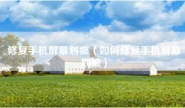 修复手机屏幕划痕（如何修复手机屏幕划痕）