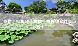 查找手机视频（查找手机视频文件夹位置）