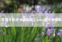 苹果手机进水换新机（iphone进水换新机）