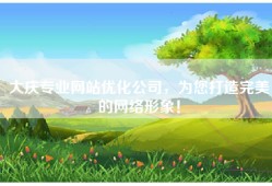 大庆专业网站优化公司，为您打造完美的网络形象！