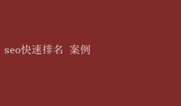 seo快速排名 案例 SEO快速排名实战案例分享