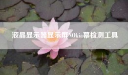 液晶显示器显示屏NOkia幕检测工具