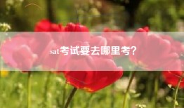 sat考试要去哪里考？