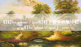 钉钉for iphone／ipad钉钉下载手机版「钉钉for iphone／ipad」