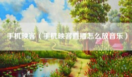 手机映客（手机映客直播怎么放音乐）