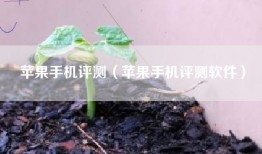 苹果手机评测（苹果手机评测软件）