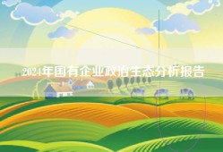 2024年国有企业政治生态分析报告
