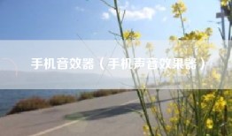 手机音效器（手机声音效果器）
