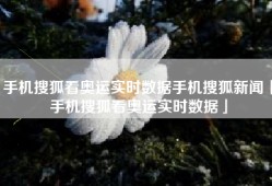 手机搜狐看奥运实时数据手机搜狐新闻「手机搜狐看奥运实时数据」