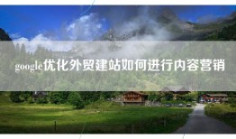 google优化外贸建站如何进行内容营销