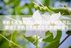 手机卡无服务怎么激活安卓手机卡怎么激活「手机卡无服务怎么激活安卓」
