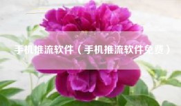 手机推流软件（手机推流软件免费）