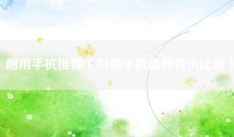 耐用手机推荐（耐用手机推荐性价比高）