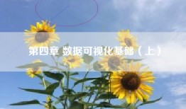 第四章 数据可视化基础（上）