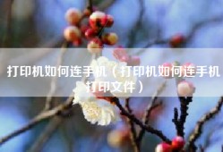 打印机如何连手机（打印机如何连手机打印文件）