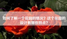 如何了解一个花园的情况？这个花园的设计有哪些特点？