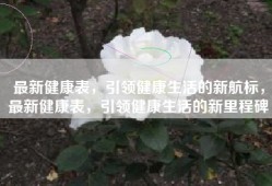 最新健康表，引领健康生活的新航标，最新健康表，引领健康生活的新里程碑
