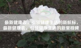 最新健康表，引领健康生活的新航标，最新健康表，引领健康生活的新里程碑