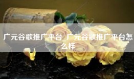广元谷歌推广平台_广元谷歌推广平台怎么样
