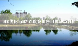 SEO优化与SEM百度竞价各自优缺点分析