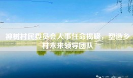神树村民委员会人事任命揭晓，塑造乡村未来领导团队