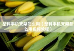 塑料手机支架怎么用（塑料手机支架怎么用视频教程）