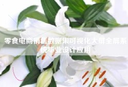 零食电商销售数据集可视化大屏全屏系统毕业设计应用
