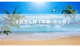 xs手机怎么样（平果xs怎么样）