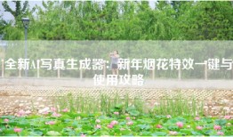 全新AI写真生成器：新年烟花特效一键与使用攻略