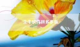 尘牛软件拼多多版