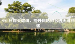 SEO 白帽关键词，提升网站排名的关键利器
